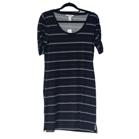 White House Black Market‎ Dress Size Small Dashing Stripe Black With Pockets - Picture 1 of 4